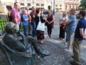 Our guide Ewa tells us about the Krakow Jewish Quarter